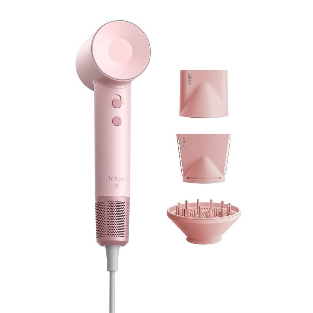 Laifen SE Hair Dryer Matte Pink, NEW, Open Box, 3 nozzles